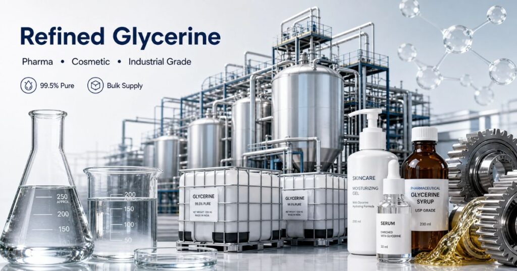 Refined Glycerine Manufacturers India | Satyasha Chemicals